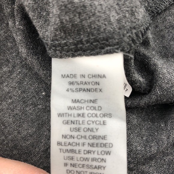 Vince Camuto Womens Top Small Gray Metal Stud Long Sleeve Stretch Rayon Knit NEW - Picture 5 of 12